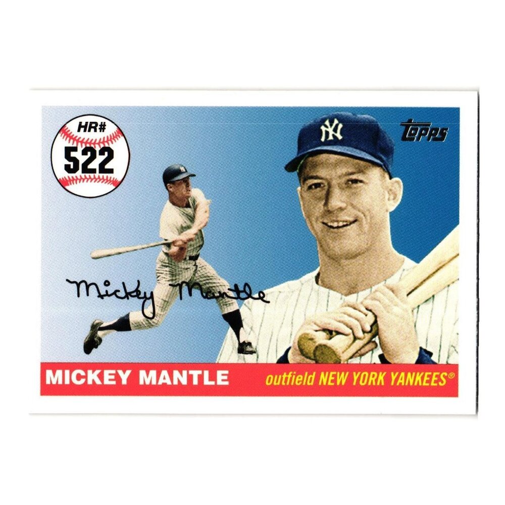 2008 Topps #MHR522 Mickey Mantle New York Yankees